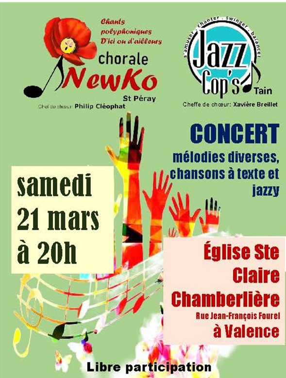 Concert avec la chorale NEWKO à Valence