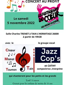 Concert au profit des Restos du Cœur